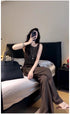 Women Casual side Knot Design Sleeveless Tops With Pants